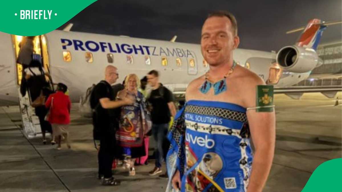 German man sews Swati outfit to wear in home country in TikTok video