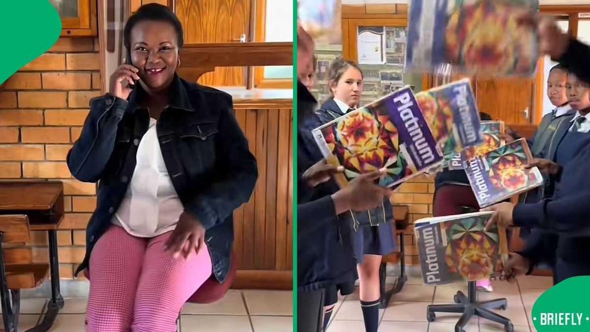 South African teacher embraces inner diva, goes viral with pupils in heartwarming classroom moment