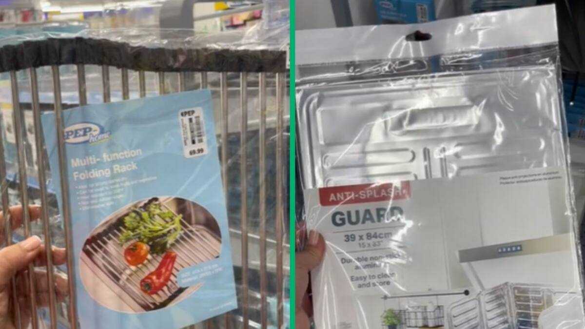 Pep Kitchen Rack TikTok Video of PEP Home Gems, SA applauds as Woman Finds Sink Rack ...