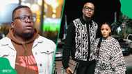 Sol Phenduka reacts to viral picture of Oscar Mbo's newborn son