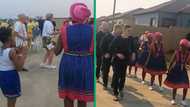 White family dances happily at Ekurhuleni wedding in TikTok video, netizens vibe with them