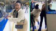 Cape Town woman swears off ice skating after 1st try was a fail, Mzansi busting over TikTok video