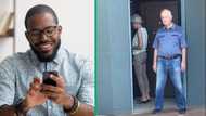 Protective husband stands guard as wife withdraws money from ATM in funny TikTok video, SA reacts with jokes