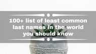 100+ list of least common last names in the world you should know