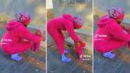 Video of 25-year-old woman wearing matching pink onesies with her baby sister warms SA's heart