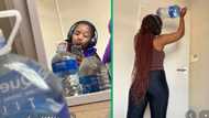 Northern Cape woman's creative use of water bottles for home gym praised on TikTok