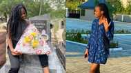 Lady spends Father's Day with her late dad & presents gift to him at the cemetery