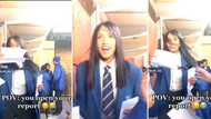 Cape Town schoolgirl gets startled when she opens her school report, Mzansi understands the feeling: “Same”