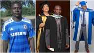 Man inspires social media with grass to grace photos as he bags PhD