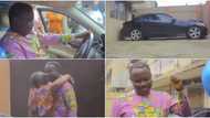 Nigerian doctor and siblings gift their dad brand new Mercedes-Benz on his birthday, cute video warms hearts