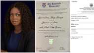 Beautiful lady achieves double first-class as she graduates from law school in grand style