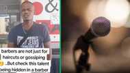 Man shows off stunning talent at salon, Mzansi impressed: "Vocal control is insane"
