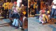 1 And a half men: SA guys create amazing optical illusion of shorter person while dancing, peeps living for it