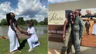 Seputla Sebogodi's young fiancé leaves tongues wagging on social media