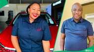 'Uthando Nes'thembu' star Musa Mseleku visits daughter Mpilo at her car sales job in Port Shepstone