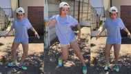 Breathtaking South African lady's killer amapiano moves hypnotise Mzansi: "The next Kamo Mphela"