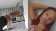 Young woman celebrates being done with res life and getting her own apartment, Mzansi inspired by her big move
