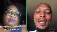 US woman wants bae to buy car for, Mzansi man hilariously responds