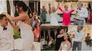Newlyweds shave their heads in solidarity with mum fighting cancer