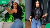 Minnie Dlamini stuns in leopard swimsuit on Marbella girls’ trip
