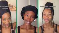 Viral TikTok video of woman's DIY dreadlocks hairdo hack leaves Mzansi in stitches