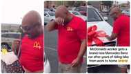 Man who comes to work every day on bike gets Mercedes Benz car from employer in video