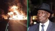 Trucker’s deny torching 6 trucks in violent protest on Van Reenen’s Pass as Bheki Cele vows to arrest culprits