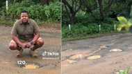 Mzansi man creates urban 'safari' about SA potholes, viral TikTok has whole world laughing, "I thought you were in Trinidad"