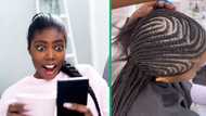 TikTok video of Sandton salon's R950 straight-back cornrows leaves Mzansi viewers baffled