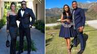 K Naomi shows love to hubby Tshepo Phakathi in stunning pictures after their luxurious white wedding