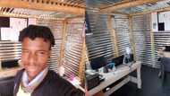 Mzansi man opens internet café inside a shack, receives many praises
