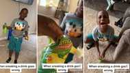 Mom catches son sneaking a drink, pranks him into thinking its alcohol, his feaful reaction has peeps busting