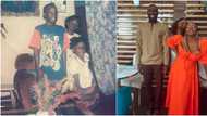 Siblings recreate throwback family photo from decades before, internet is wowed