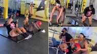 Cassper Nyovest and Thobeka Majozi serve relationship goals in lit couples workout clip