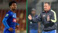 SuperSport United coach Gavin Hunt Is determined to keep teen sensation Shandre Campbell grounded