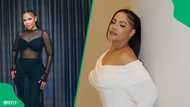 Thuli Phongolo shows off gorgeous curves while living it up in Dubai, SA reacts