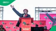 Julius Malema calls out ANC helicopter flying over EFF's 13th birthday rally in Limpopo