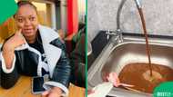 Mzansi was alarmed after Bloemfontein woman showed brown water flowing from her tap