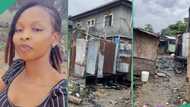 Lady looking for an apartment to rent in Lagos rejects dirty area shown to her by real estate agent