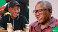 Picture of Julius Malema and Fikile Mbalula hugging and laughing goes viral