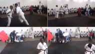 Man karate kicks his opponent to the floor, Mzansi can't deal