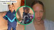 TikTok video of kid's drastic transformation before and after school leaves Mzansi amused: "I'll never have a child"