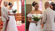 South African bride stuns in SHEIN wedding dress and crown, Mzansi TikTok goes wild