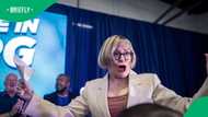 Helen Zille spins BMW E30 at Johannesburg event during 2026 LGE campaign trail