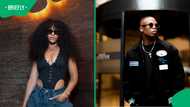 Toss gifts Nadia Nakai a bouquet of roses as romance rumours resurface