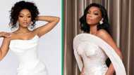 Bonang Matheba draped in Gucci head to toe, SA reacts: "She looks like money"