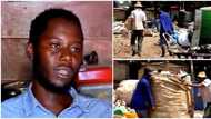 Not giving up: Determined engineering student, 28, sells recyclable plastic to finish his studies