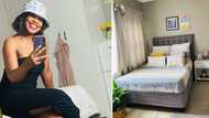 Hard-working mom shows off pretty bedroom in rented space, peeps show her love