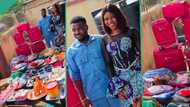 "Bride price paid in full": Lady displays array of items brought to her sister's traditional wedding