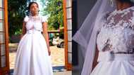 Tomi Rikhotso wows Mzansi with yet another stunning wedding gown